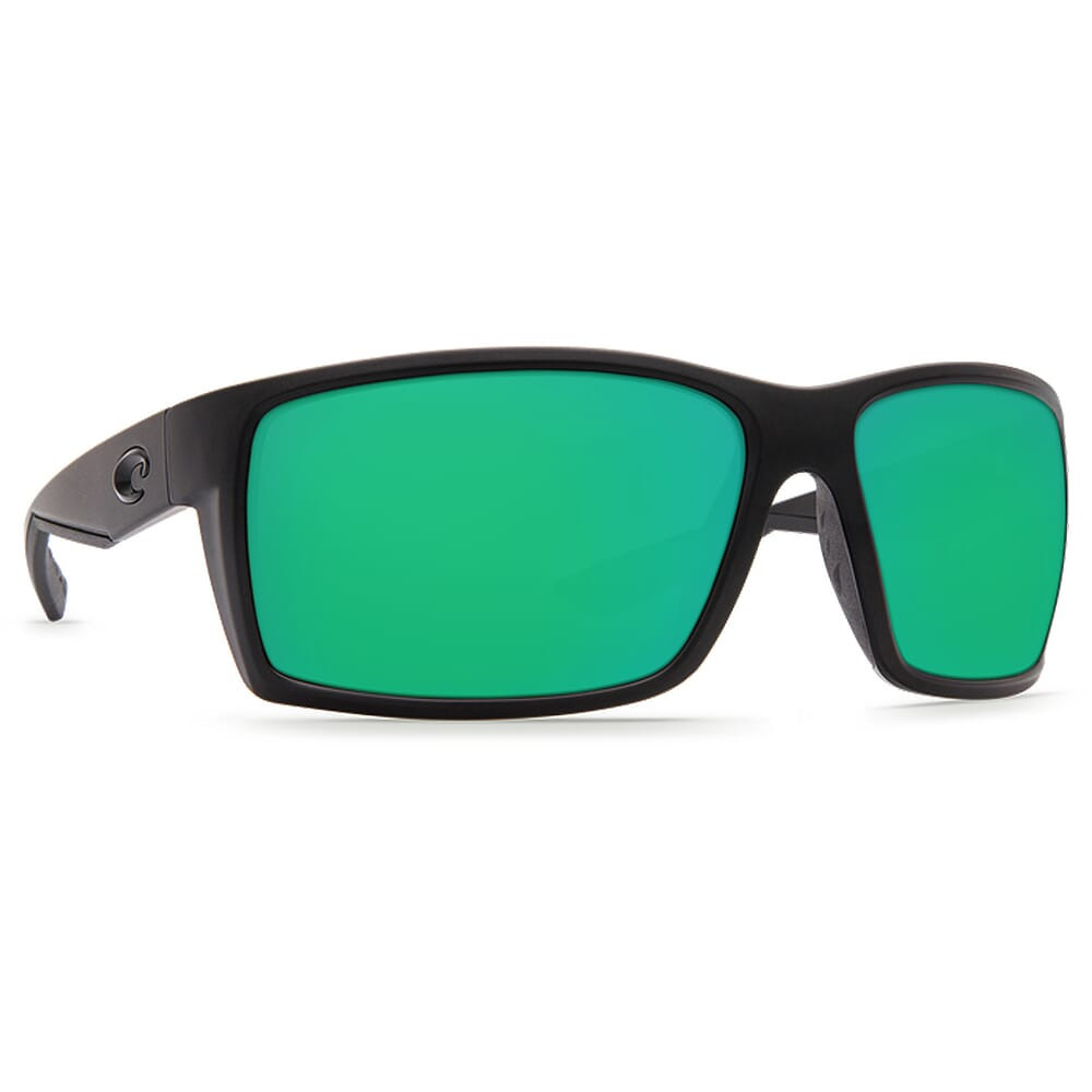Costa Del Mar Costa Reefton Blackout Frame Sunglasses w/Green Mirror 580G Lenses 06S9007-90071964 - Costa Del Mar