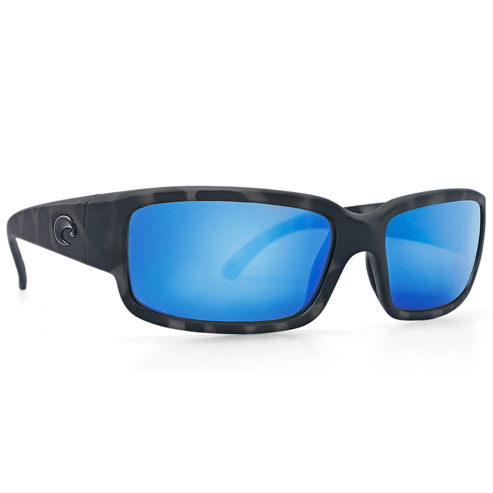 Costa Del Mar Costa Caballito - Ocearch Matte Tiger Shark Frame Sunglasses w/Blue Mirror 580G Lenses 06S9025-90251559 - Costa Del Mar