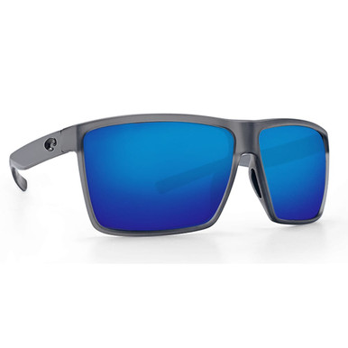 Costa Del Mar Costa Rincon Matte Smoke Crystal Frame Sunglasses w/Blue Mirror 580P Lenses 06S9018-90181563 - Costa Del Mar