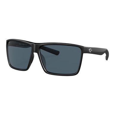 Costa Del Mar Costa Rincon Shiny Black Frame Sunglasses w/Gray 580G Lenses 06S9018-90183263 - Costa Del Mar