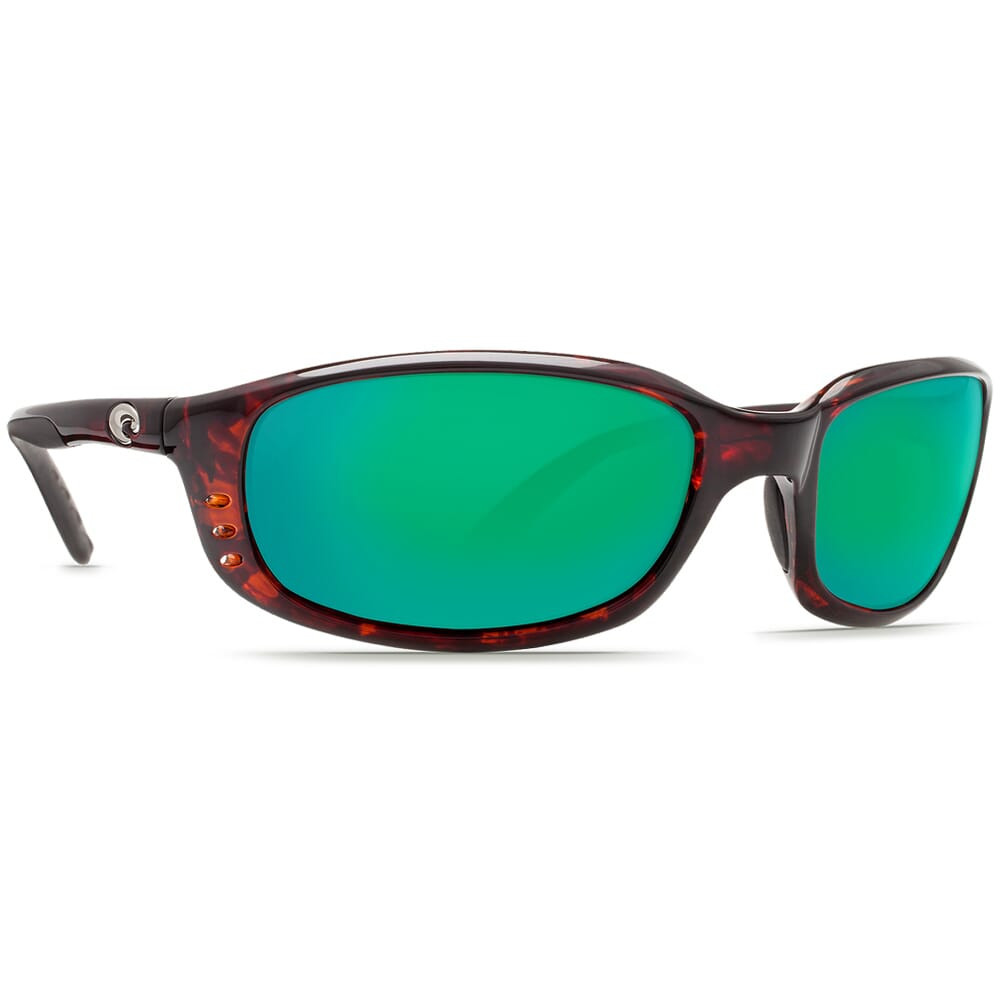 Costa Del Mar Costa Brine Tortoise Frame Sunglasses w/Green Mirror C-Mate 2.50 Lenses 06S7001-00020659 - Costa Del Mar