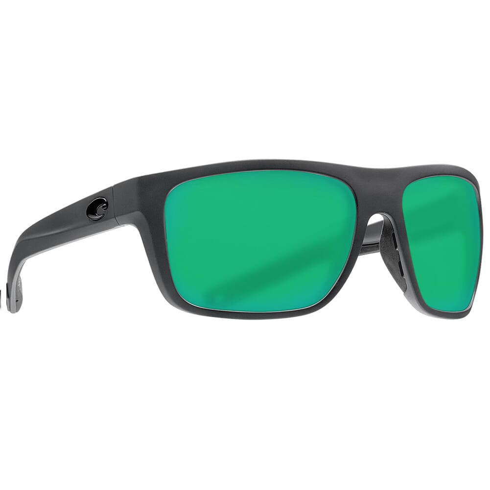 Costa Del Mar Costa Broadbill Matte Gray Frame Sunglasses w/Green Mirror 580G Lenses 06S9021-90213661 - Costa Del Mar