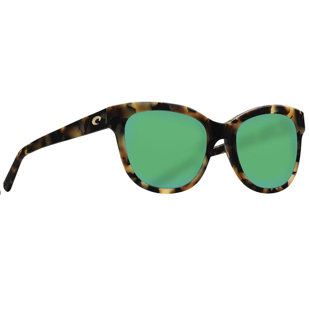 Costa Del Mar Costa Del Mar Costa Bimini Shiny Vintage Tortoise Frame Sunglasses w/Green Mirror 580G Lenses 06S2004-20040254 - $188.30 at EuroOptic
