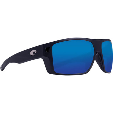 Costa Del Mar Costa Diego Matte Black Sunglasses w/Blue Mirror 580P Lenses 06S9034-90341462 - Costa Del Mar