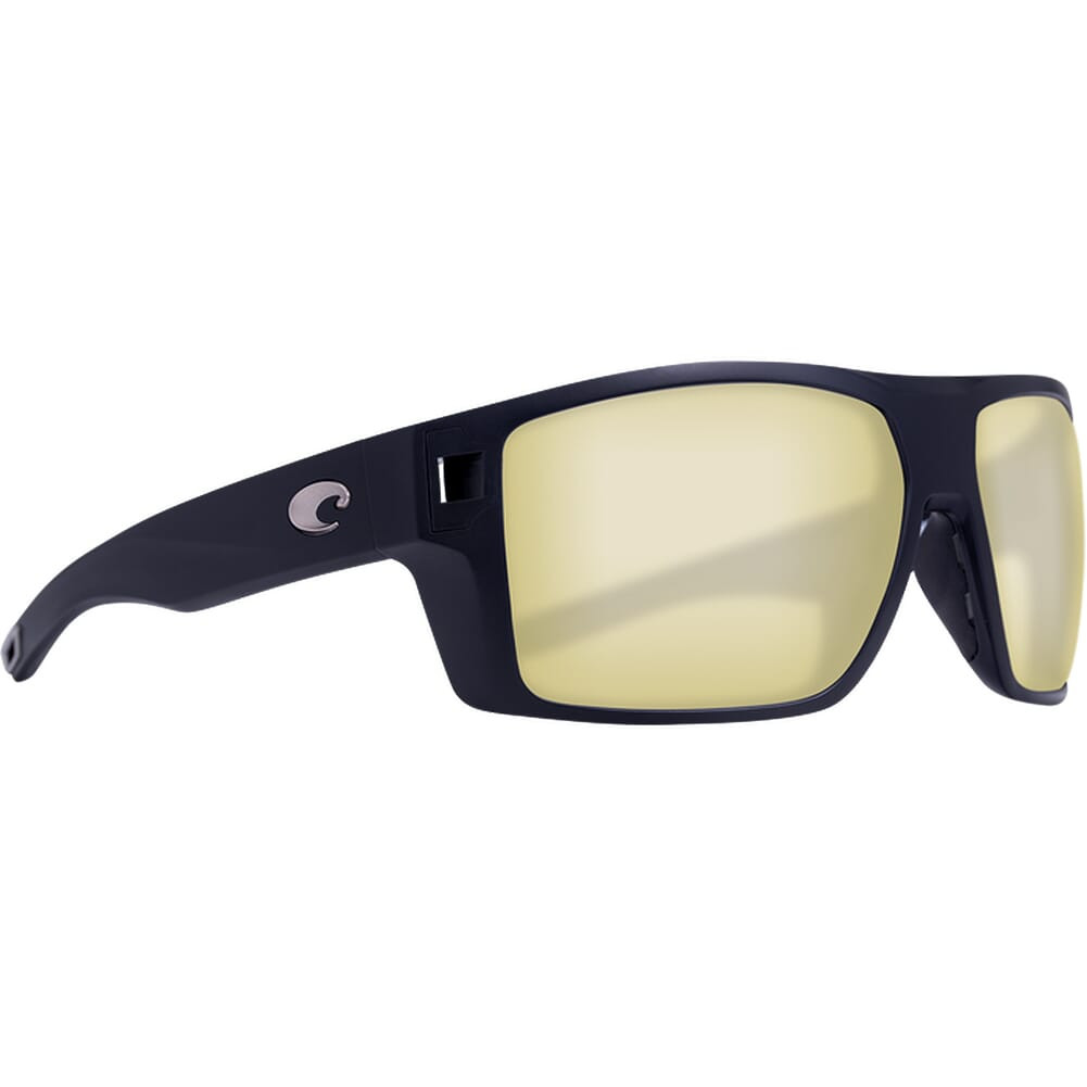 Costa Del Mar Costa Diego Matte Black Sunglasses w/Sunrise Silver Mirror 580G Lenses 06S9034-90340462 - Costa Del Mar