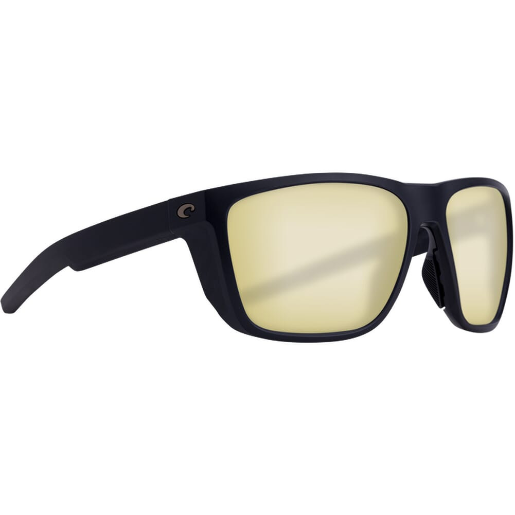Costa Del Mar Costa Ferg Matte Black Sunglasses w/Sunrise Silver Mirror 580P Lenses 06S9002-90020259 - Costa Del Mar