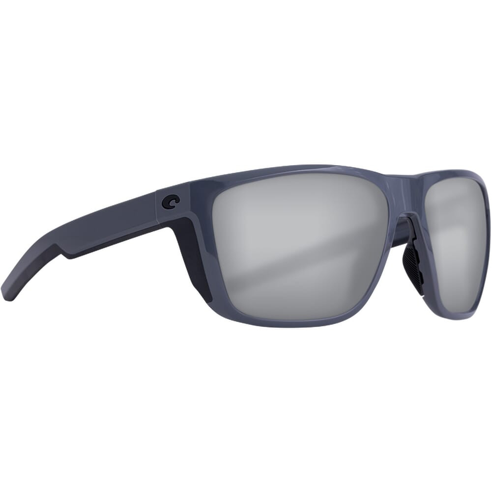 Costa Del Mar Costa Ferg Shiny Gray Sunglasses w/Gray Silver Mirror 580G Lenses 06S9002-90023659 - Costa Del Mar