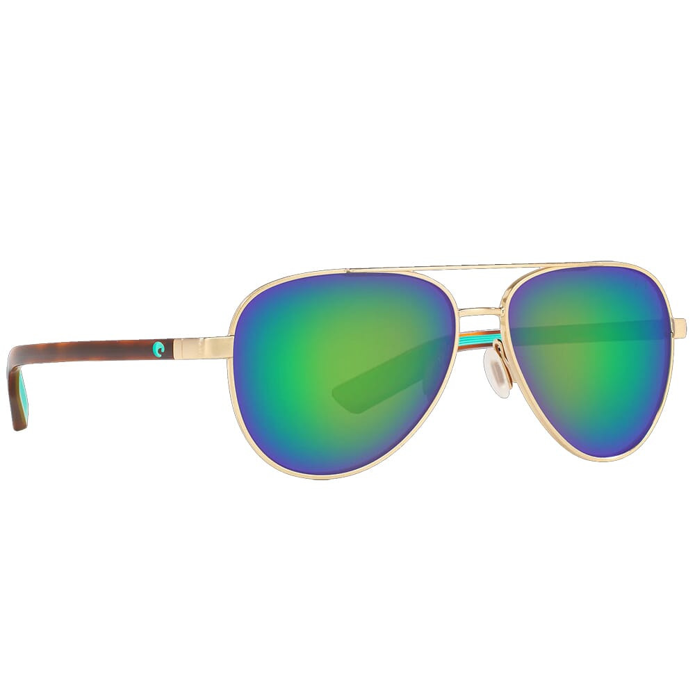 Costa Del Mar Costa Peli Brushed Gold Sunglasses w/Green Mirror 580G Lenses 06S4002-40020157 - Costa Del Mar