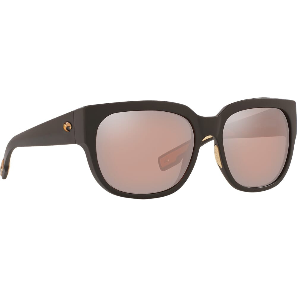 Costa Del Mar Costa Waterwoman II Matte Black Sunglasses w/Copper Silver Mirror 580G Lenses 06S9004-90040958 - Costa Del Mar