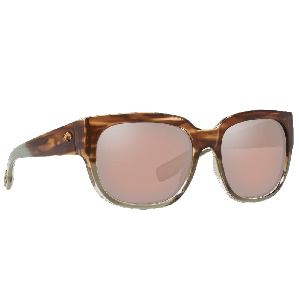 Costa Del Mar Costa Waterwoman II Shiny Ocean Jade Sunglasses w/Copper Silver Mirror 580G Lenses 06S9004-90040858 - Costa Del Mar