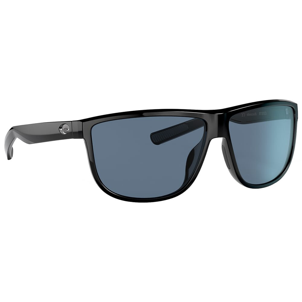 Costa Del Mar Costa Rincondo Shiny Black Sunglasses w/Gray 580P Lenses 06S9010-90100361 - Costa Del Mar