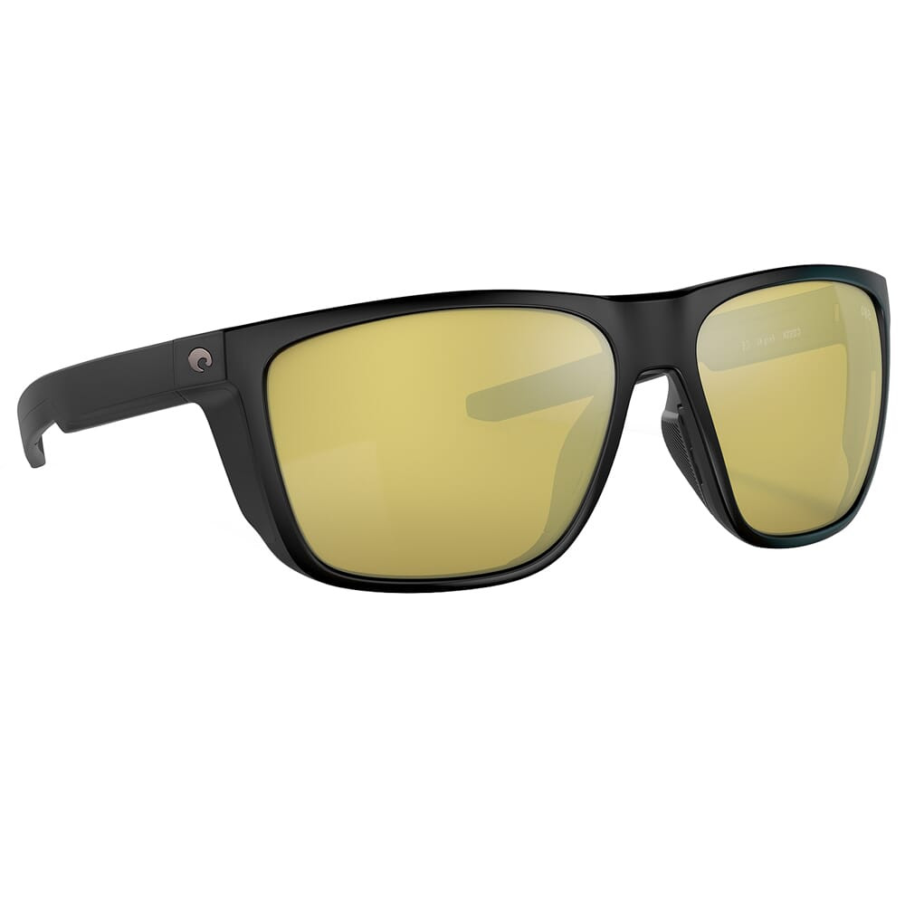 Costa Del Mar Costa Ferg XL Matte Black Sunglasses w/Sunrise Silver Mirror 580G Lenses 06S9012-90120462 - Costa Del Mar