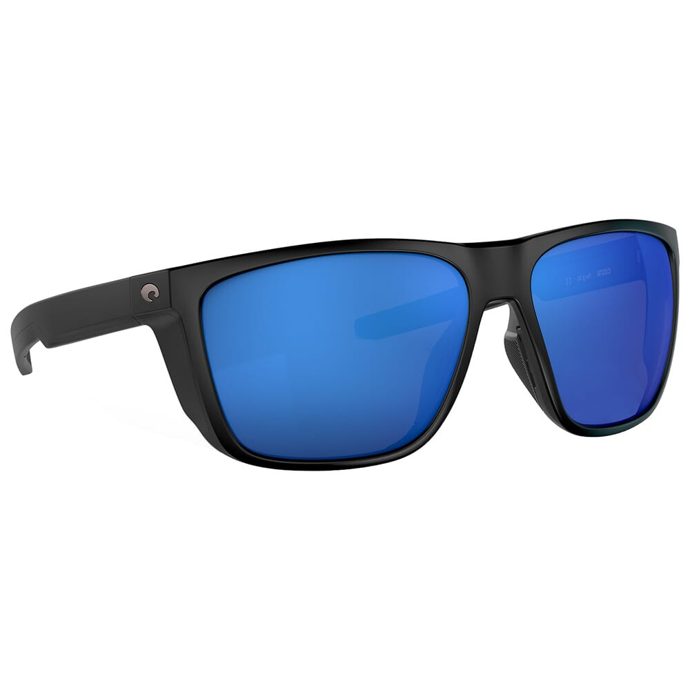 Costa Del Mar Costa Ferg XL Matte Black Sunglasses w/Blue Mirror 580P Lenses 06S9012-90120562 - Costa Del Mar