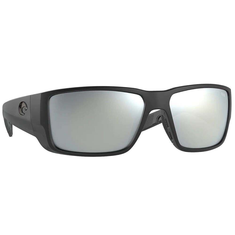 Costa Del Mar Costa Blackfin Pro Matte Black Sunglasses w/Gray Silver Mirror 580G Lenses 06S9078-90780460 - Costa Del Mar