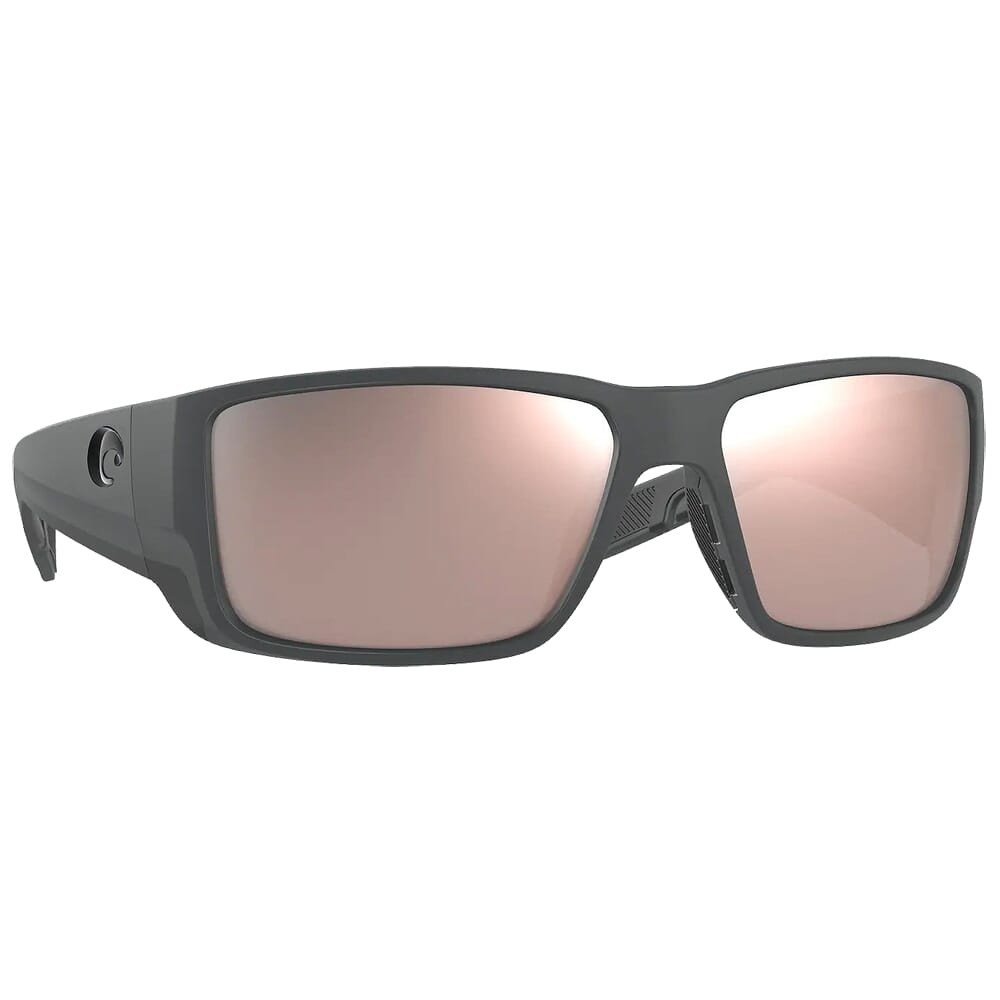 Costa Del Mar Costa Blackfin Pro Matte Gray Sunglasses w/Copper Silver Mirror 580G Lenses 06S9078-90781160 - Costa Del Mar