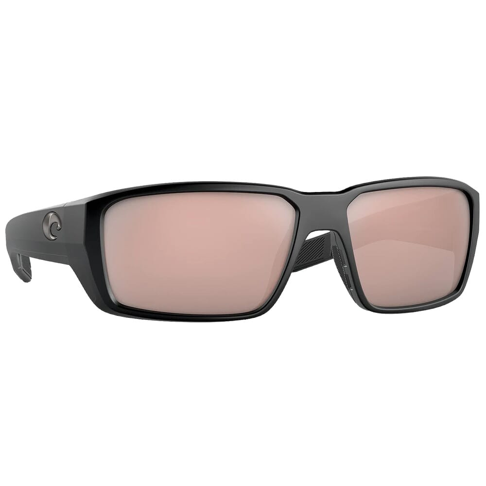 Costa Del Mar Costa Fantail Pro Matte Black Sunglasses w/Copper Silver Mirror 580G Lenses 06S9079-90790360 - Costa Del Mar