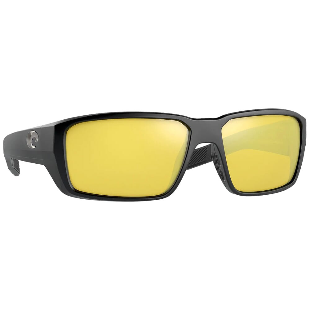 Costa Del Mar Costa Fantail Pro Matte Black Sunglasses w/Sunrise Silver Mirror 580G Lenses 06S9079-90790560 - Costa Del Mar