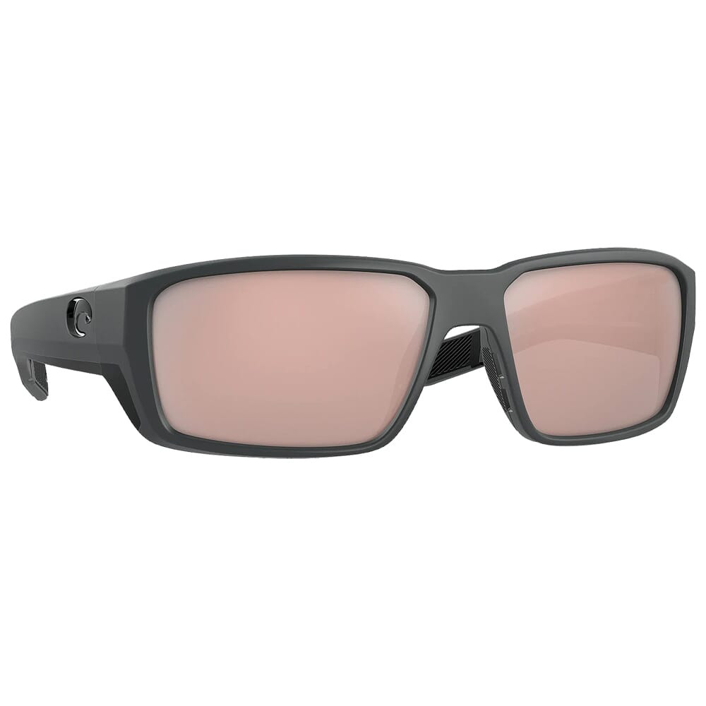 Costa Del Mar Costa Fantail Pro Matte Gray Sunglasses w/Copper Silver Mirror 580G Lenses 06S9079-90791160 - Costa Del Mar