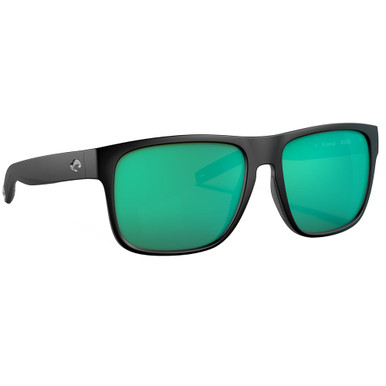 Costa Del Mar Costa Spearo XL Matte Black Sunglasses w/Green Mirror 580G Lenses 06S9013-90130259 - Costa Del Mar
