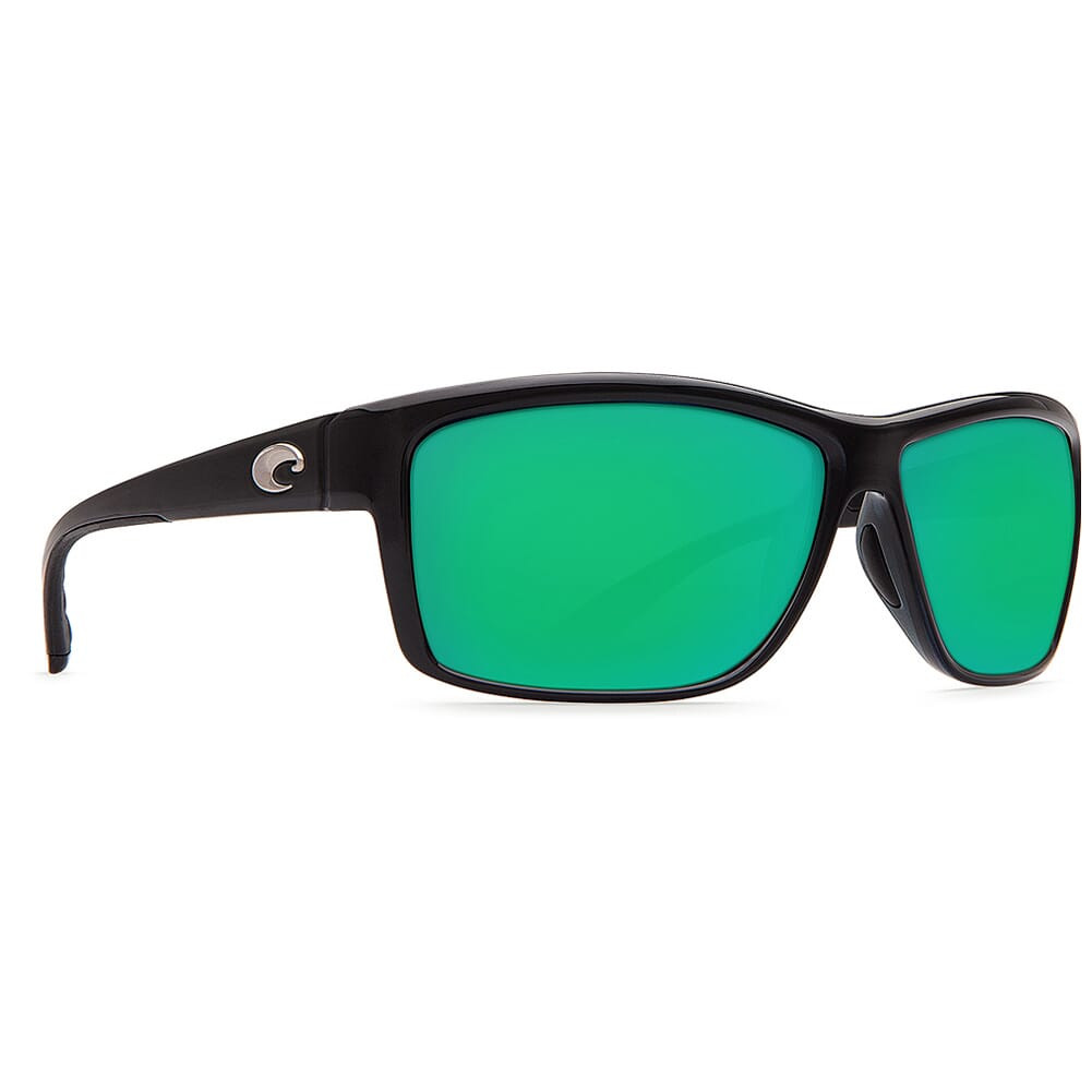Costa Del Mar Costa Mag Bay Shiny Black Frame Sunglasses w/ Green Mirror 580G Lenses AA-11-OGMGLP - Costa Del Mar