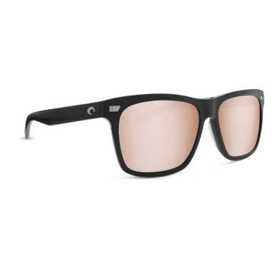Costa Del Mar Costa Aransas Matte Black Frame Sunglasses w/ Copper Silver Mirror 580G Lenses ARA-11-OSCGLP - Costa Del Mar