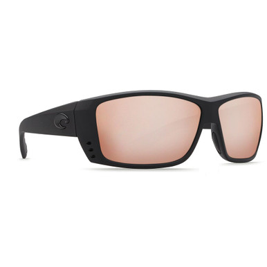 Costa Del Mar Costa Cat Cay Blackout Frame Sunglasses w/ Copper Silver Mirror 580G Lenses AT-01-OSCGLP - Costa Del Mar