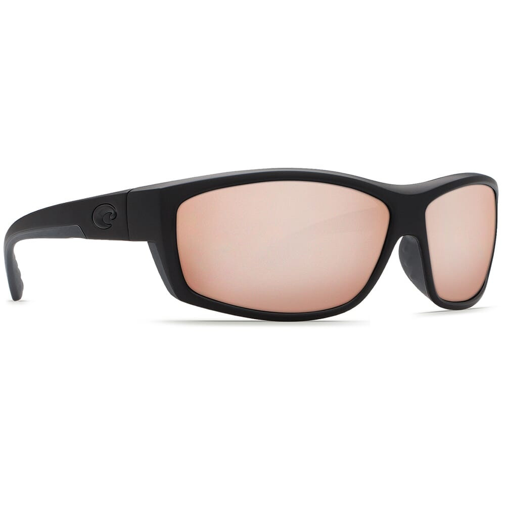 Costa Del Mar Costa Saltbreak Blackout Frame Sunglasses w/ Copper Silver Mirror 580G Lenses BK-01-OSCGLP - Costa Del Mar