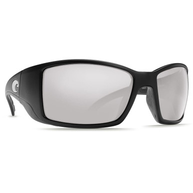 Costa Del Mar Costa Blackfin Matte Black Global Fit Frame Sunglasses w/ Gray Silver Mirror 580G Lenses BL-11GF-OSGGLP - Costa Del Mar