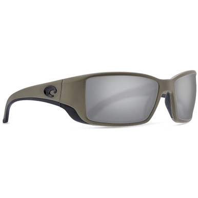 Costa Del Mar Costa Blackfin Moss Frame Sunglasses w/ Gray Silver Mirror 580G Lenses BL-198-OSGGLP - Costa Del Mar