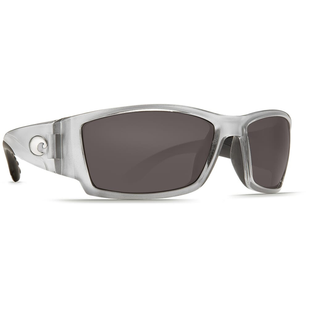 Costa Del Mar Costa Corbina Silver Frame Sunglasses w/ Gray 580P Lenses CB-18-OGP - Costa Del Mar