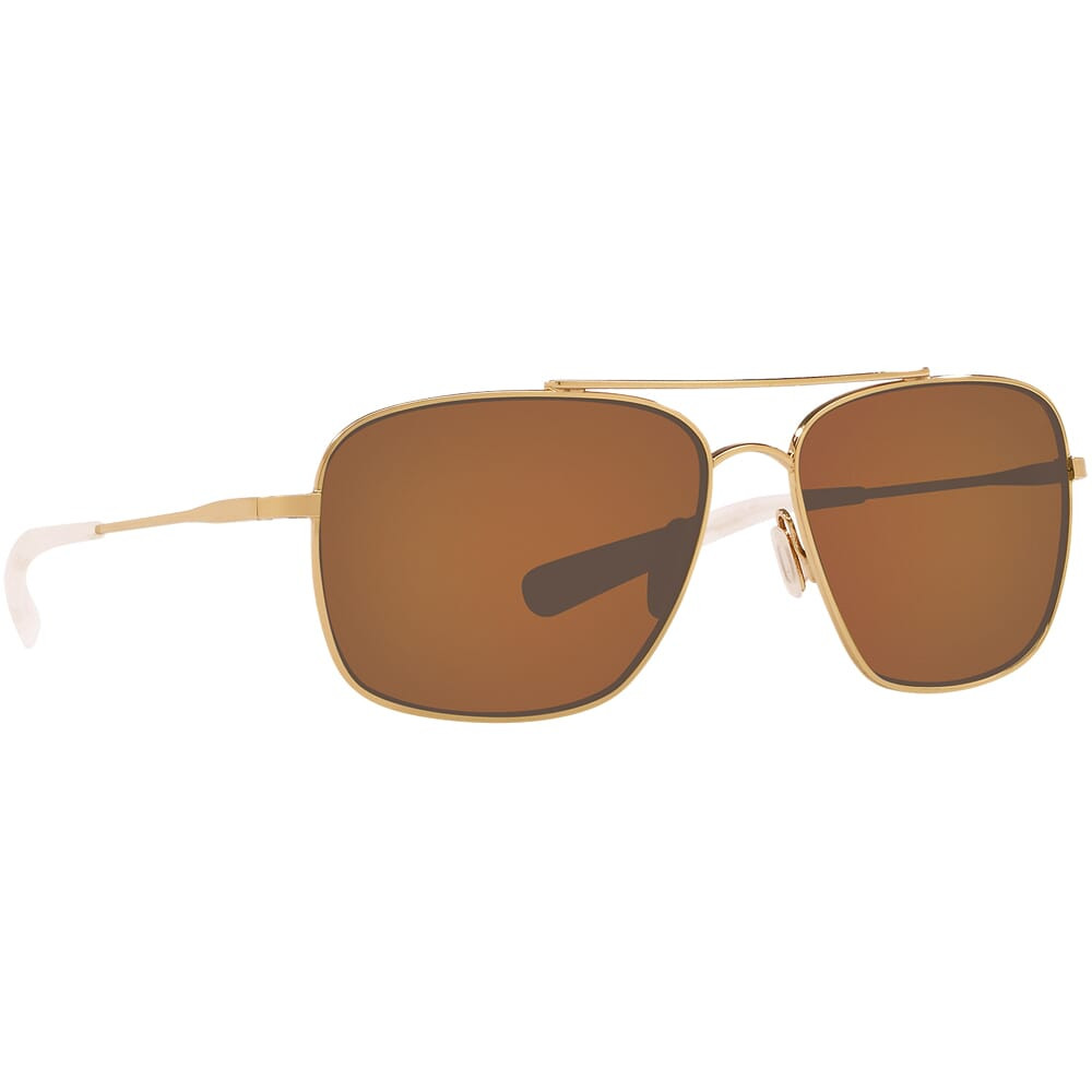 Costa Del Mar Costa Canaveral Shiny Gold Frame Sunglasses w/ Copper 580G Lenses CAN-126-OCGLP - Costa Del Mar