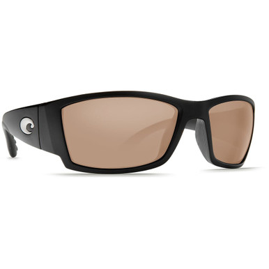 Costa Del Mar Costa Corbina Matte Black Global Fit Frame Sunglasses w/ Copper Silver Mirror 580G Lenses CB-11GF-OSCGLP - Costa Del Mar