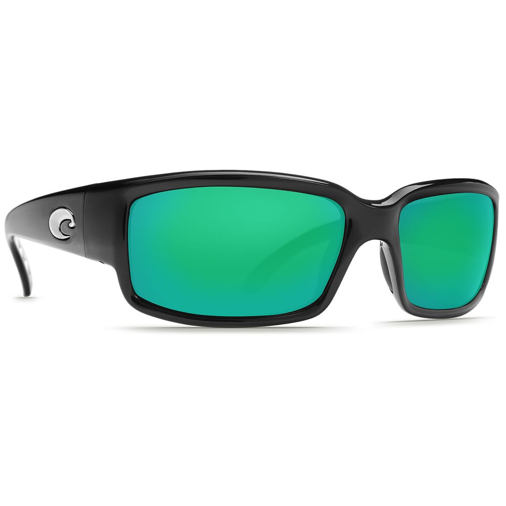Costa Del Mar Costa Caballito Black Frame Sunglasses w/ Green Mirror 580G Lenses CL-11-OGMGLP