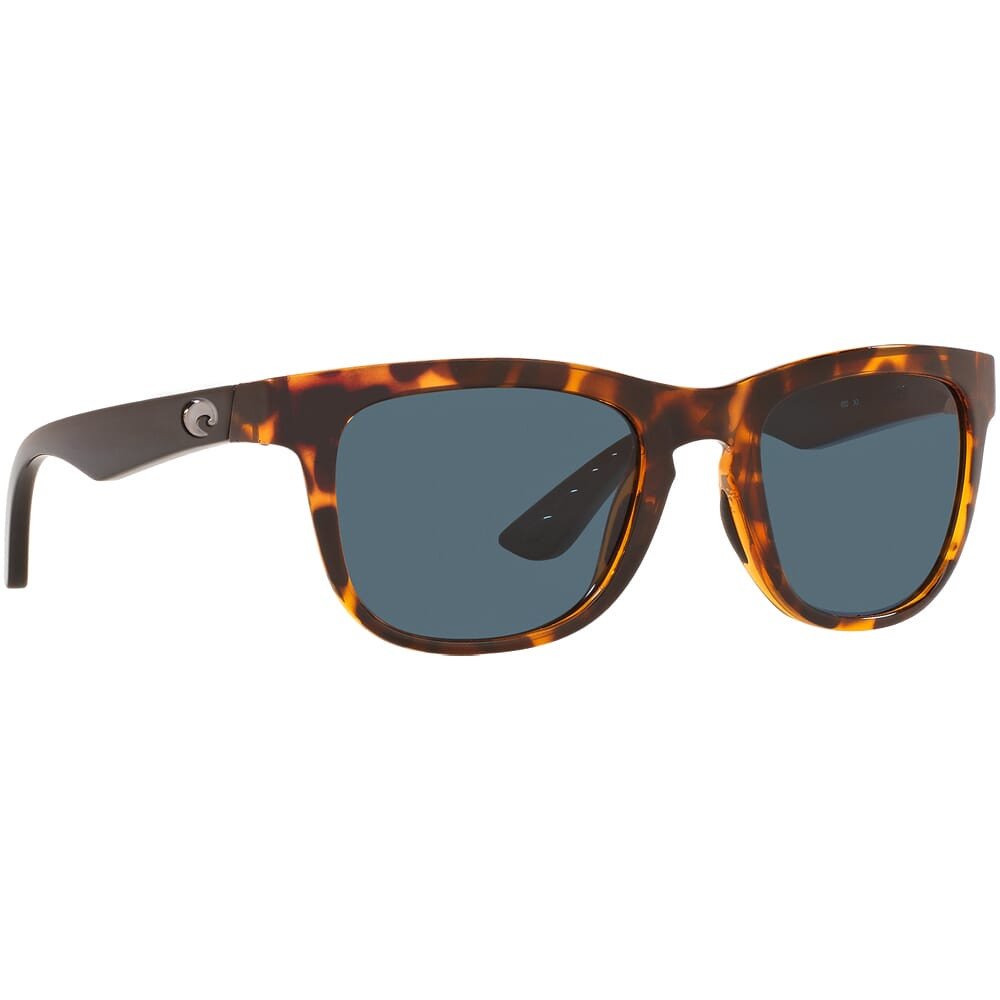 Costa Del Mar Costa Copra Retro Tortoise w/Black temples Frame Sunglasses w/ Gray 580P Lenses COP-76-OGP - Costa Del Mar