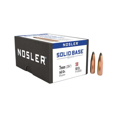 Nosler Solid Base SB-7mm 140g SP (50ct) Bullets 38056 - nosler