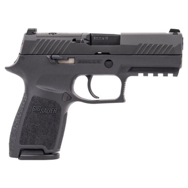 Sig Sauer P320 Compact MA Compliant P320 9mm 3.9" Bbl Blk Striker Siglite Optic Ready MS Pistol w/(2)10rd Mags 320C-9-BSSP-MS-MA - Sig Sauer