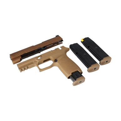 Sig Sauer P320 Cal-X 320-M17 9mm Full Coyote (3)10rd Mags X-Change Kit CALX-M17-CSS-MS-10 - Sig Sauer