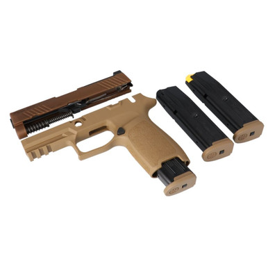 Sig Sauer P320 Cal-X P320-M18 9mm Carry Coyote (3)10rd Mags X-Change Kit CALX-M18-CSS-MS-10 - Sig Sauer