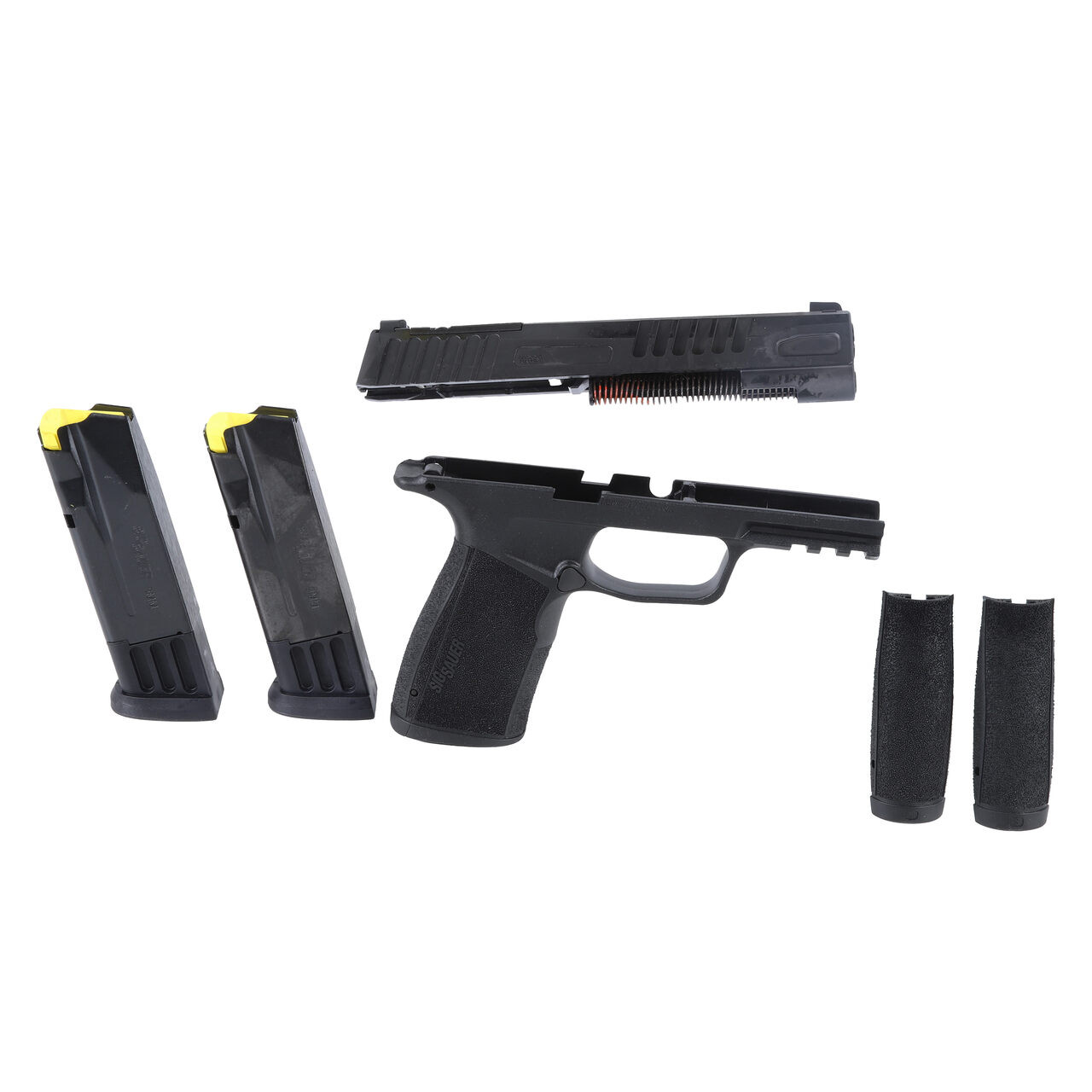 Sig Sauer P365 Low Cap Cal-X P365 Fuse 9mm 4.3" Bbl Optic Ready Blk (2)10rd Steel Mags X-Change Kit CALX-365XF-9-BXR3-10 - Sig Sauer