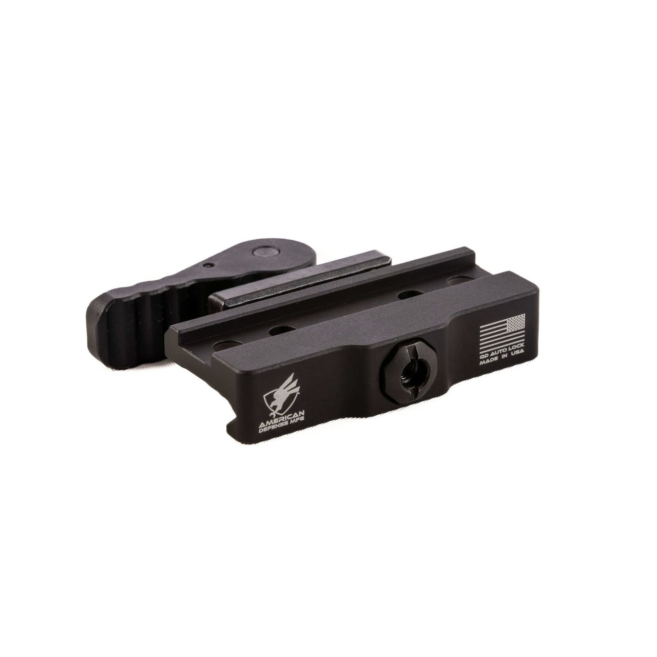 American Defense Manufacturing ADM AD-170 Quick Release Picatinny Rail Mount w/M5-0.8x 8mm Flat Head Screws For Liemke Luchs-1 Thermal Clip-On - American Defense Manufacturing