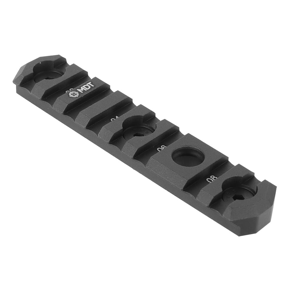 MDT M LOK 4.0" 8 Slots Blk Picatinny Rail 103455--BLK in Black - MDT