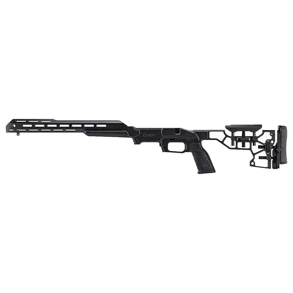 MDT BLK ESS System Remington 700 LA LH Blk Chassis 104627--BLK in Black - MDT