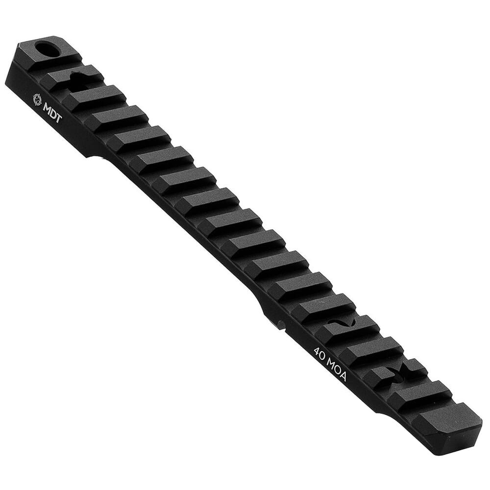 MDT BLK Rem 700 LA 40MOA Picatinny Scope Base 106601--BLK - MDT