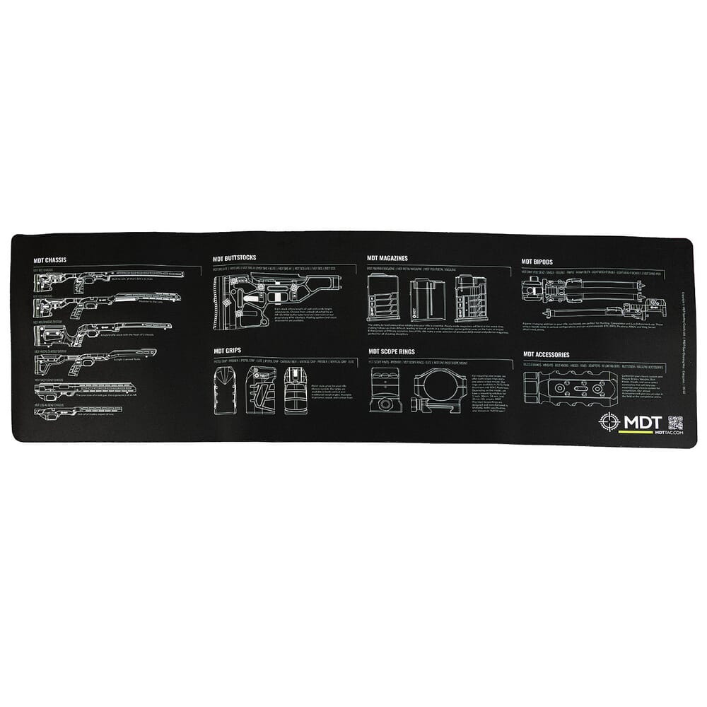 MDT BLK Multi--Product Vulcanized Rubber Bench Mat 107247--BLK - MDT
