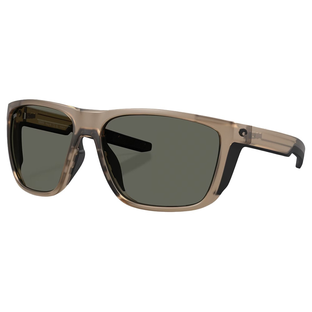 Costa Del Mar Costa Ferg XL Men's Size 62 Injected Frame Matte Brown Smoke w/Gray 580G Lenses 06S9012-90121962 - Costa Del Mar