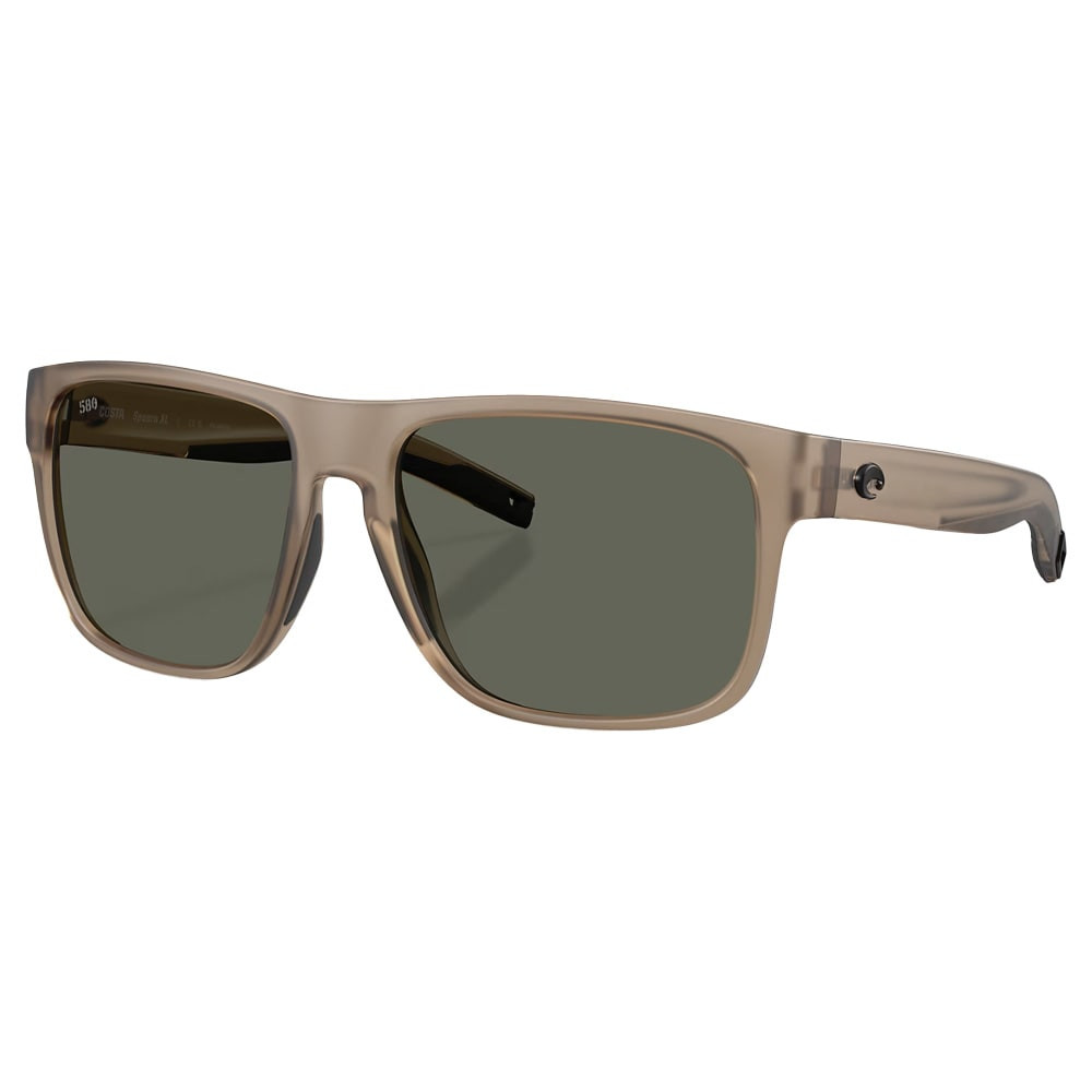 Costa Del Mar Costa Spearo XL Men's Size 59 Injected Frame Matte Brown Smoke w/Gray 580G Lenses 06S9013-90132159 - Costa Del Mar