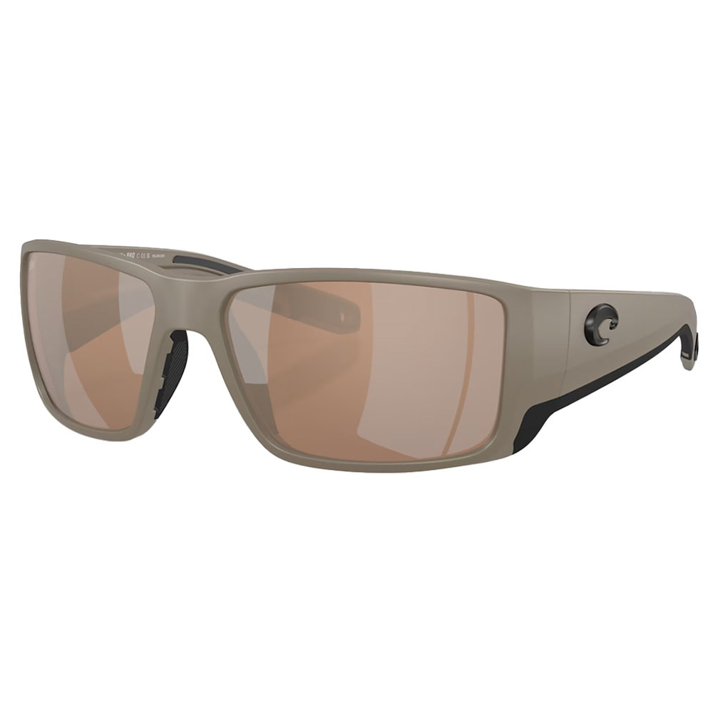 Costa Del Mar Costa Blackfin Pro Men's Size 60 Injected Frame Matte Sand w/Copper Silver Mirror 580G Lenses 06S9078-90781860 - Costa Del Mar