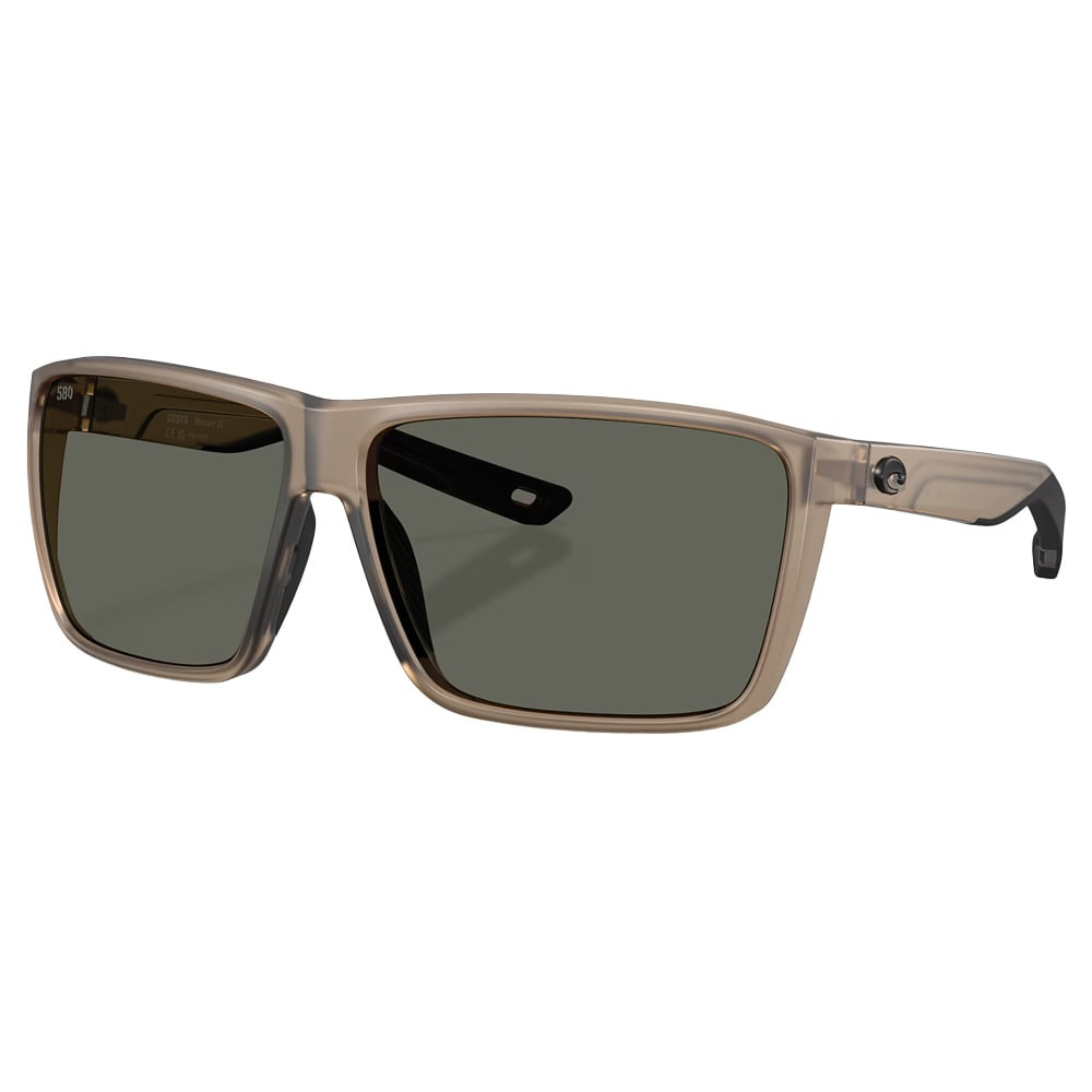 Costa Del Mar Costa Rincon II Men's Size 64 Injected Frame Matte Brown Smoke w/Gray 580G Lenses 06S9121-91211564 - Costa Del Mar