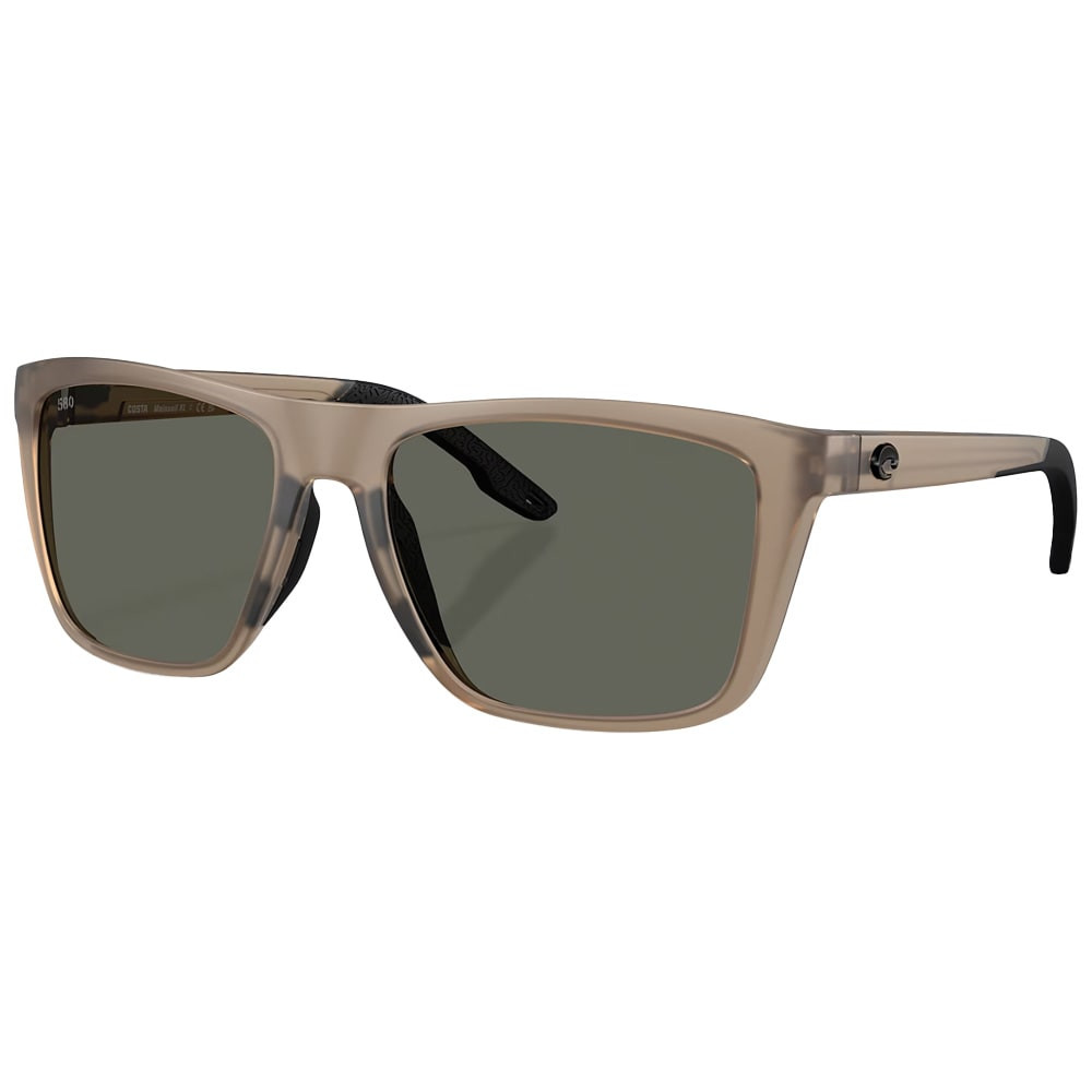 Costa Del Mar Costa Mainsail XL Men's Size 59 Injected Frame Matte Brown Smoke w/Gray 580G Lenses 06S9131-91310959 - Costa Del Mar