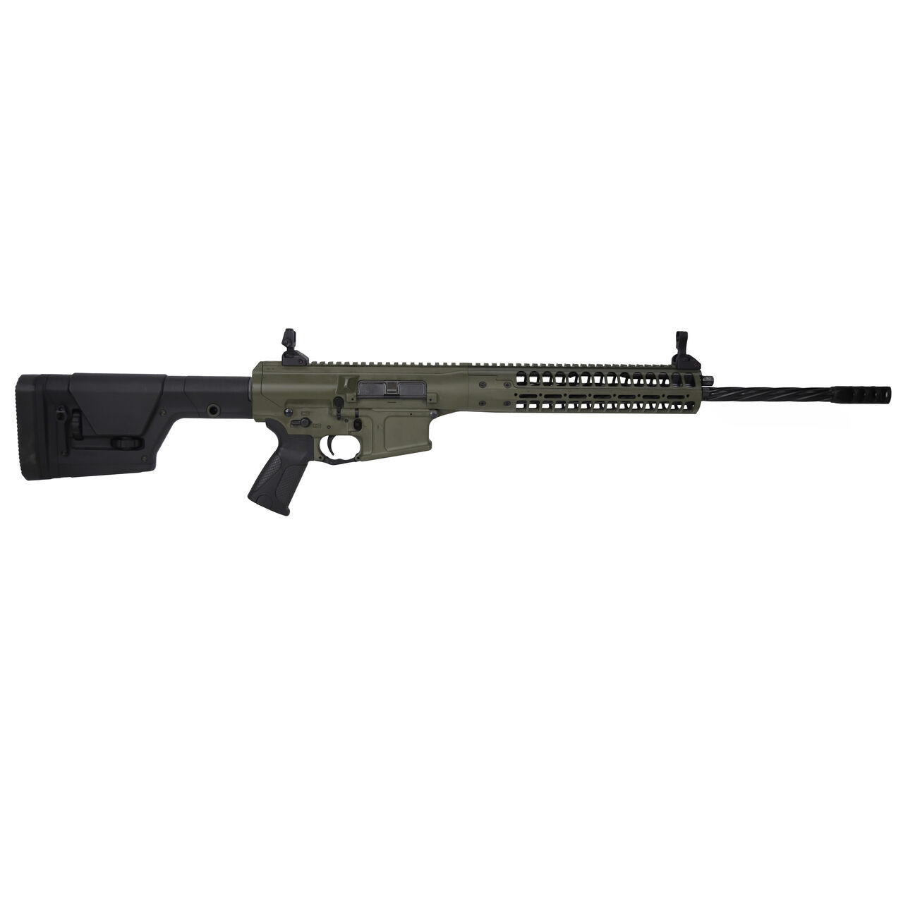 LWRC International LWRC REPR MKII 6.5 Creedmoor 20" 1:8" 5/8x24 Spiral Fluted Bbl OD Green Side Charge Rifle REPRMKIIR6.5ODGF20SC - LWRC